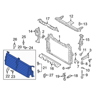 Audi OE - Front Radiator Shutter Assembly