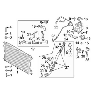 Audi OE - Cooling - Radiator & Components (Main), (2.0L)