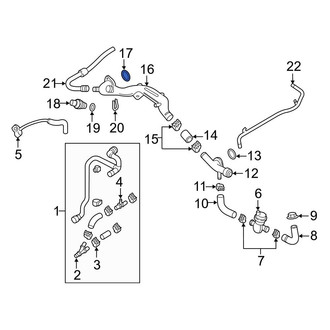 Audi OE - Engine Coolant Pipe O-Ring