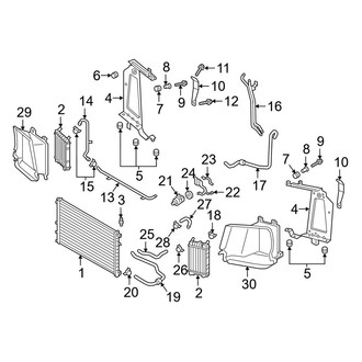 Audi OE - Cooling - Radiator & Components (Auxiliary), (3.0L Gas)