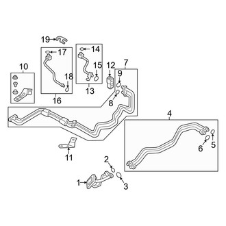 Audi OE - Air Conditioner & Heater - Rear A/C Lines