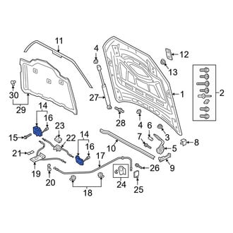 Audi OE - Front Hood Latch