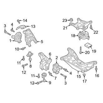 Audi OE - Engine / Transaxle - Engine & Transmission Mounting (2.0L)