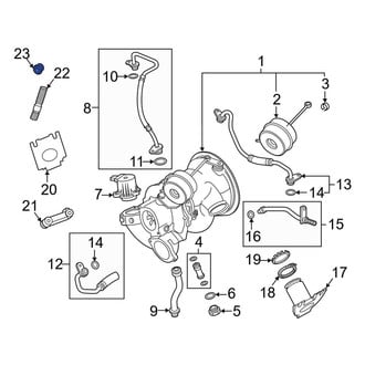 Audi OE - Upper Turbocharger Nut