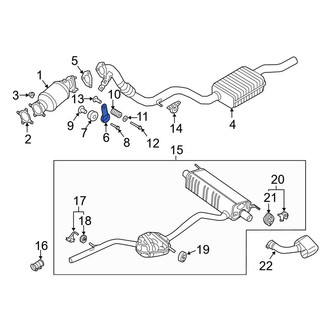 Audi OE - Right Exhaust System Hanger Bracket