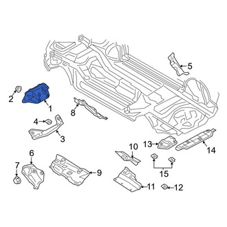 Audi OE - Front Center Forward Floor Pan Heat Shield