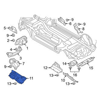 Audi OE - Floor Pan Heat Shield
