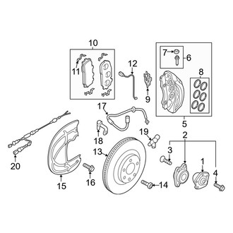 Audi OE - Front Suspension - Brake Components (375 x 36 mm), (Premium / Premium Plus / Prestige)