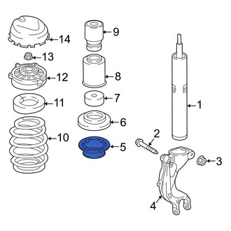 Audi OE - Front Lower Coil Spring Insulator