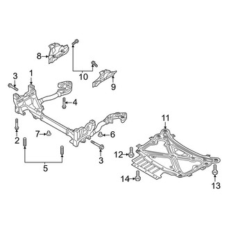 Audi OE - Front Suspension - Suspension Mounting (2.0L)