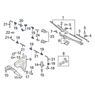 Audi OE - Rear Liftgate Washer Hose
