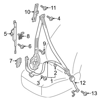 Audi OE - Restraint Systems - Front Seat Belts