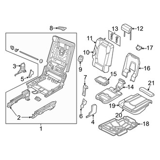 Audi OE - Seats & Tracks - Second Row Seats (Center Seat)