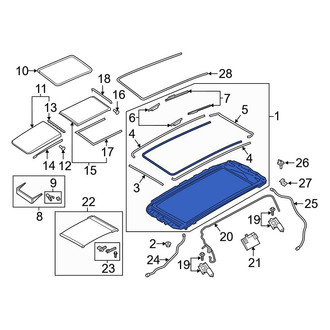 Audi OE - Sunroof Frame