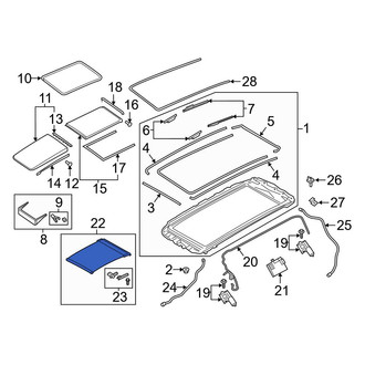 Audi OE - Sunroof Cover