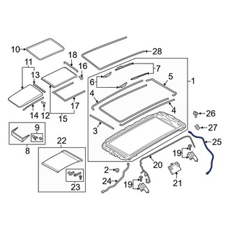 Audi OE - Rear Left Sunroof Drain Hose
