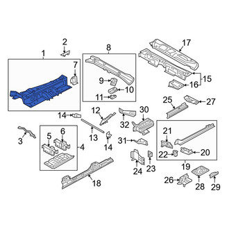 Audi OE - Front Center Floor Pan