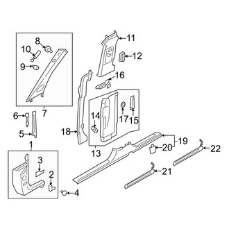 Audi OE - Pillars, Rocker & Floor - Interior Trim
