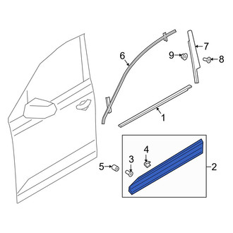 Audi OE - Front Right Door Molding
