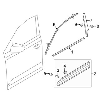 Audi OE - Front Door - Exterior Trim