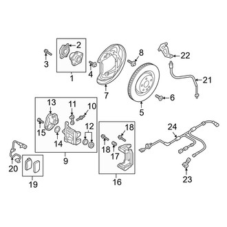 Audi OE - Rear Suspension - Brake Components