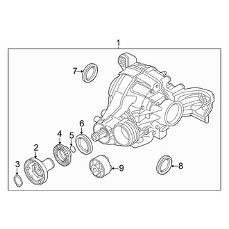 Audi OE - Rear Suspension - Axle & Differential (W/O Torque Vectoring)