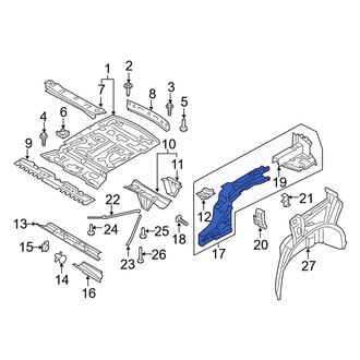 Audi OE - Front Left Frame Side Member Assembly