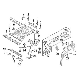Audi OE - Rear Body & Floor - Floor