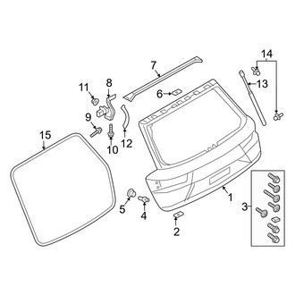 Audi OE - Lift Gate - Gate & Hardware