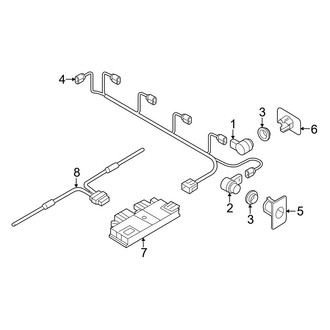 Audi OE - Rear Bumper - Electrical Components (Premium / Premium Plus / Prestige)