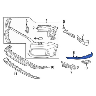 Audi OE - Front Right Spoiler