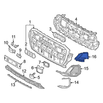 Audi OE - Front Left Grille Cap