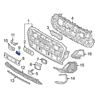 Audi OE - Front Inner Grille Molding