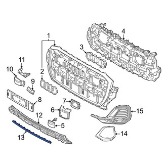 Audi OE - Front Inner Grille Molding