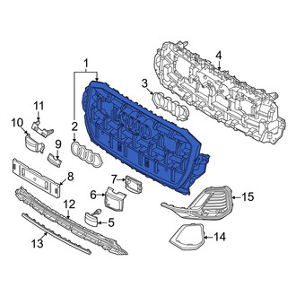 Audi OE - Front Upper Center Grille