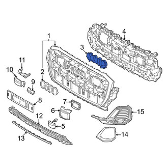 Audi OE - Grille Emblem Bracket