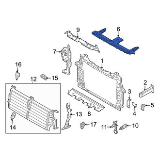Audi OE - Front Radiator Support Access Cover