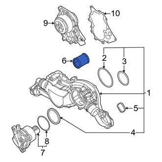 Audi OE - Engine Coolant Pipe