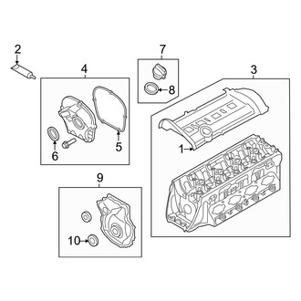 Audi OE - Engine / Transaxle - Valve & Timing Covers (Premium / Premium Plus / Prestige 2.0L)