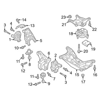 Audi OE - Engine / Transaxle - Engine & Transmission Mounting (2.0L)