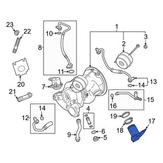 Audi OE - Right Lower Intercooler Pipe