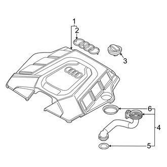 Audi OE - Engine / Transaxle - Engine Appearance Cover (3.0L)