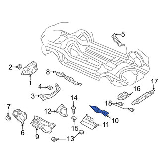 Audi OE - Floor Pan Heat Shield