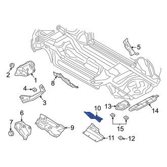 Audi OE - Floor Pan Heat Shield