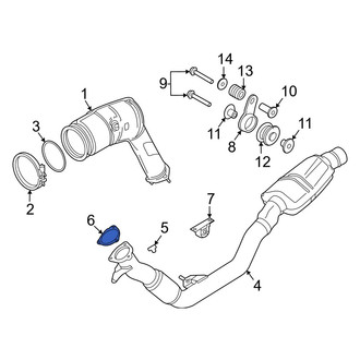 Audi OE - Exhaust Muffler Gasket