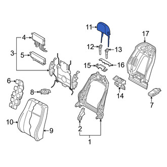 Audi OE - Front Right Headrest