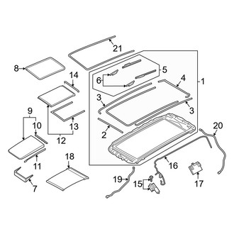 Audi OE - Roof - Sunroof (Frame & Components)
