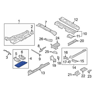 Audi OE - Front Left Floor Pan