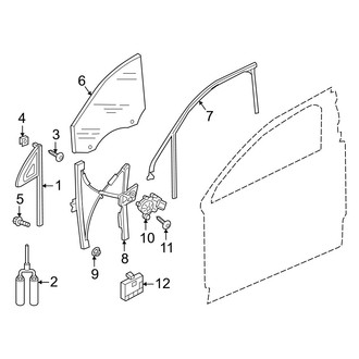 Audi OE - Front Door - Glass & Hardware
