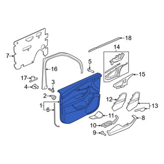 Audi OE - Front Right Inner Door Interior Trim Panel